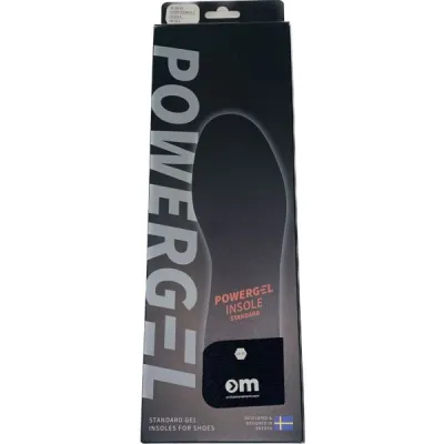 ORTHOMOVEMENT POWER GEL INSOLE STANDARD Gelové vložky do bot, černá, velikost 35-36
