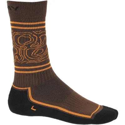 Pánské sportovní ponožky viking boosocks heavy hnědá/oranžová 42-44