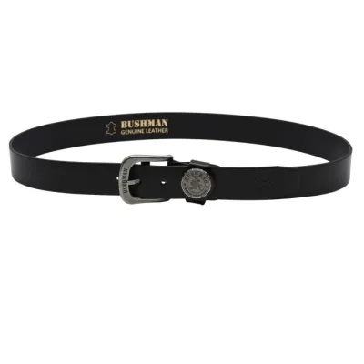 Kožený opasek bushman bottle belt iii černá 100