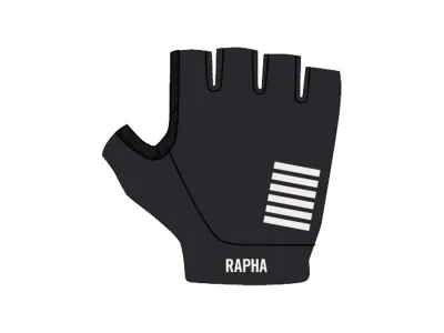 Cyklistické rukavice Rapha Pro Team S černá/bílá