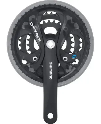 kliky SHIMANO Acera FC-M361, 175 mm, 48-38-28 zubů, černé, s krytem řetězu, čtyřhran, v krabičce
