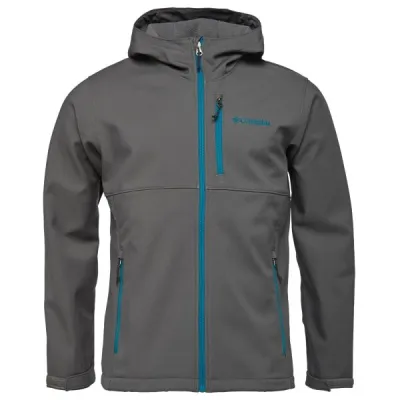 Columbia ASCENDER II SOFTSHELL HOODED JACKET Pánská softshellová bunda, tmavě šedá, velikost XL