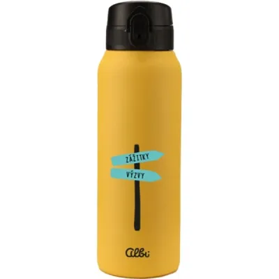 ALBI UKAZATEL 680 ML Termoláhev, žlutá, velikost UNI