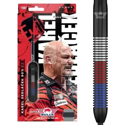 BULL'S KAREL SEDLÁČEK E2 STEEL 21 G Šipky, černá, velikost UNI