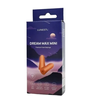 LUNESTO MAX MINI EP2X - 10 PAIRS Špunty do uší, oranžová, velikost UNI