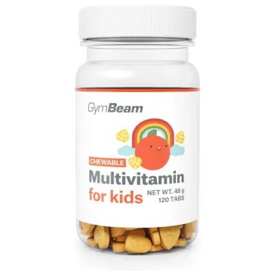 GymBeam ŽVÝKACÍ MULTIVITAMIN - 120 TAB - POMERANČ Vitamíny pro děti, , velikost UNI