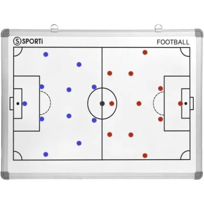 SPORTI FRANCE TACTICAL BOARDS Fotbalová taktická tabule, bílá, velikost UNI