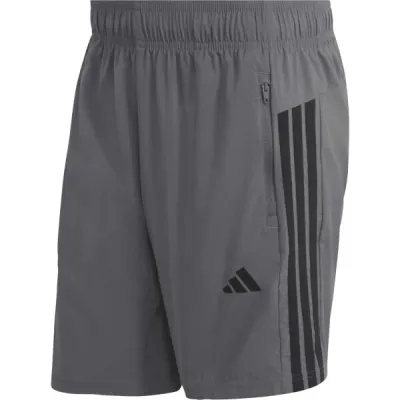 adidas WORKOUT ESSENTIALS BASE 3 STRIPES SHORT Pánské sportovní kraťasy, šedá, velikost S 7"