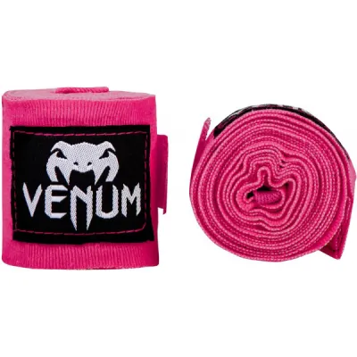 Venum KONTACT BOXING HANDWRAPS 4 M Bandáže, růžová, velikost UNI