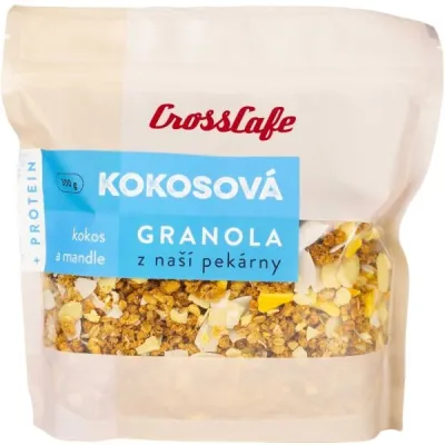 CROSSCAFE GRANOLA KOKOS 300 G Snídaňová granola, , velikost UNI