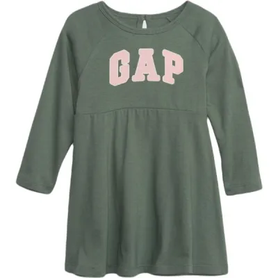 GAP BABY Dívčí šaty, khaki, velikost 4Y