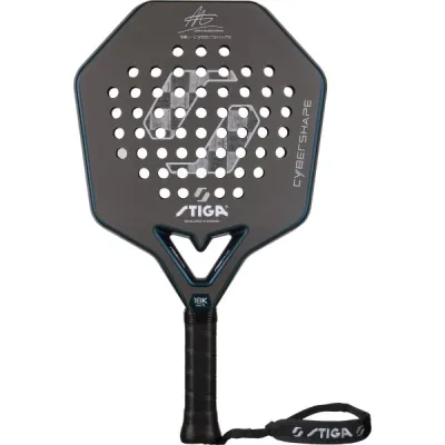 Stiga 18K HARD ADAM EDT. CYBERSHAPE Padelová raketa, tmavě šedá, velikost UNI