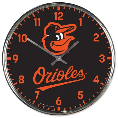 Hodiny Baltimore Orioles MLB Chrome Team Design