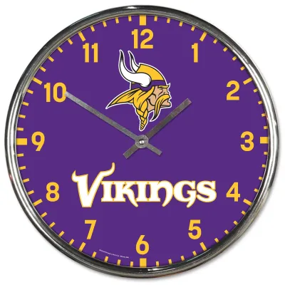 Hodiny Minnesota Vikings NFL Chrome Team Design