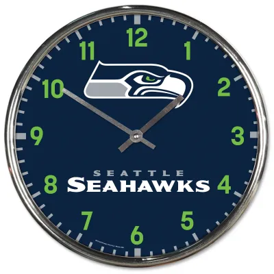 Hodiny Seattle Seahawks NFL Chrome Team Design