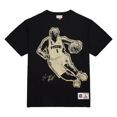 Pánské tričko Detroit Pistons NBA Chauncey Billups 2024 Hall of Fame Premium T-Shirt Velikost: M