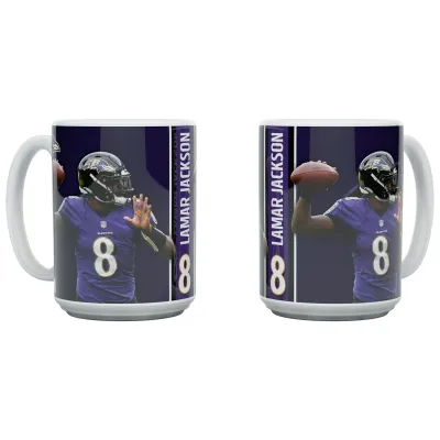 Hrnek Baltimore Ravens NFL Lamar Jackson Jumbo (450 ml)