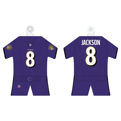 Mini dres do auta Baltimore Ravens NFL Lamar Jackson Mini Auto Jersey Kit