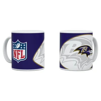 Hrnek Baltimore Ravens NFL Shadow Logo & Shield (330 ml)