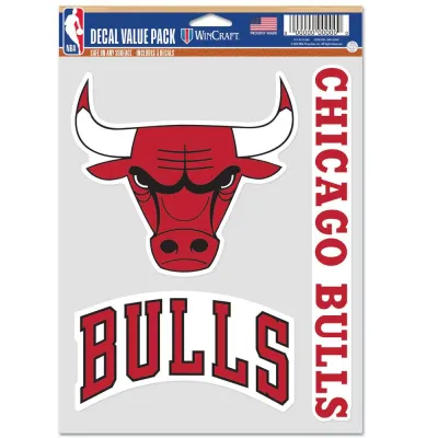 Samolepka Chicago Bulls NBA Multi-Use Set (3 ks)