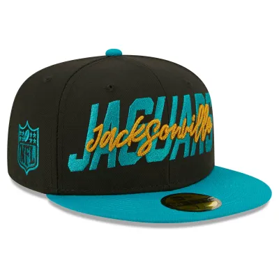 Pánská kšiltovka Jacksonville Jaguars NFL 2022 Draft On-Stage 59FIFTY Fitted Velikost: 7 1/8