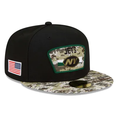 Pánská kšiltovka New York Jets NFL 2021 On-Field Salute to Service 59FIFTY Fitted Velikost: 7 5/8