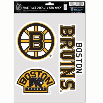 Samolepka Boston Bruins NHL Multi-Use Set (3 ks)