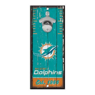 Cedule Miami Dolphins NFL s otvírákem