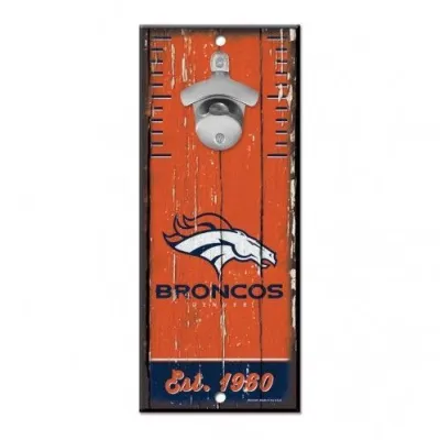 Cedule Denver Broncos NFL s otvírákem