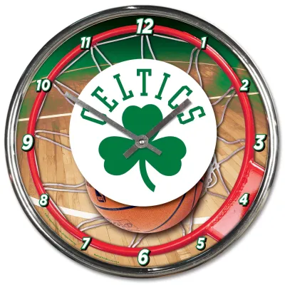 Hodiny Boston Celtics NBA WinCraft Chrome