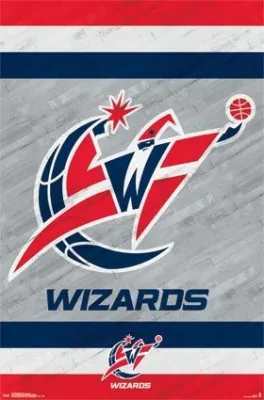 Plakát Washington Wizards NBA Team Logo Basketball Poster RP13778