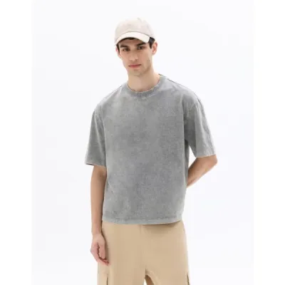 CELIO PEBAPI2 Pánské tričko, šedá, velikost XL