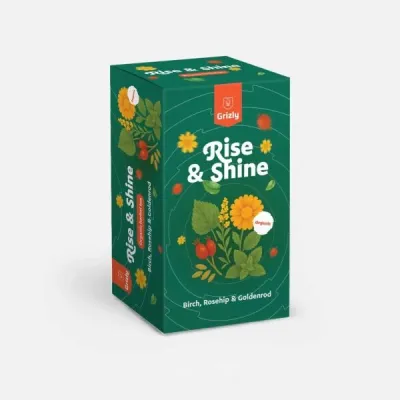 GRIZLY RISE & SHINE BIO bylinný čaj, , velikost UNI