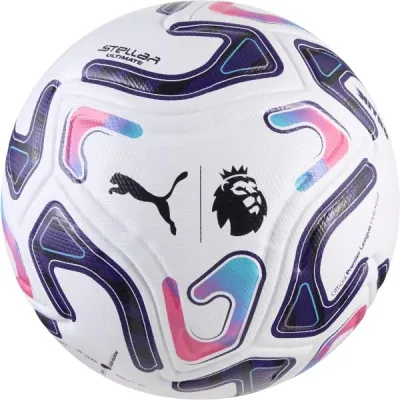 Puma ULTIMATE PL REACT Zápasový fotbalový míč, bílá, velikost 5