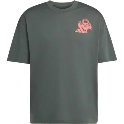 adidas M FUN TRAINING GRAPHIC TEE Pánské tričko, khaki, velikost M