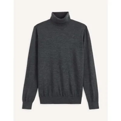 CELIO MENOS Pánský svetr, tmavě šedá, velikost XL