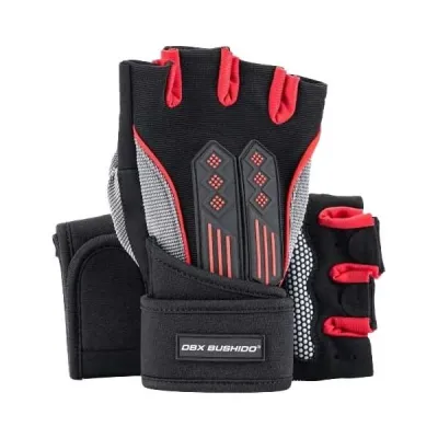 BUSHIDO DBX DBX-115 XL Protiskluzové fitness rukavice, černá, velikost UNI