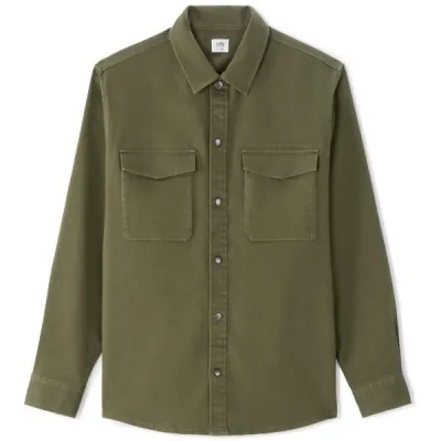 CELIO NAGASTRET Pánská overshirt košile, tmavě zelená, velikost XXL