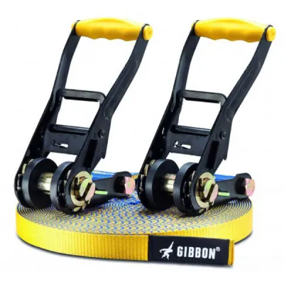 GIBBON FLOWLINE TREEWEAR SET Slackline set, žlutá, velikost UNI