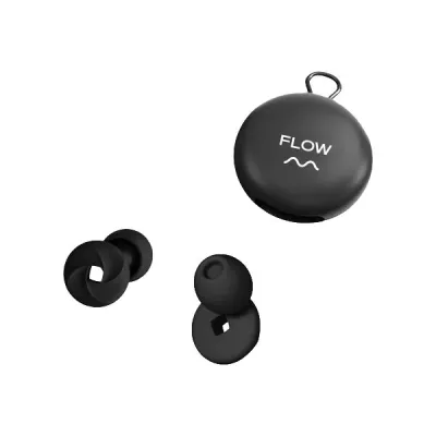 FLOW EARPLUGS Špunty do uší, černá, velikost UNI
