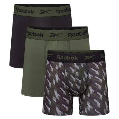 Reebok NIKHILL Pánské sportovní boxerky, tmavě šedá, velikost XL