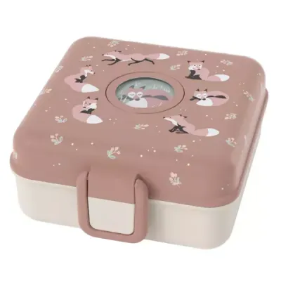 MONBENTO SNACKY Dětský svačinový box, lososová, velikost NS