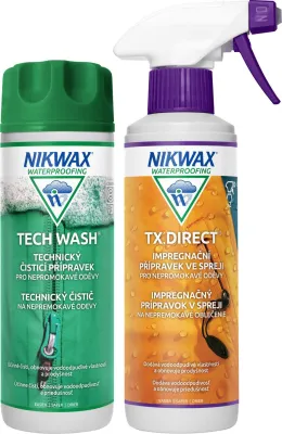 NIKWAX prací a impregnační sada Tech Wash a TX.Direct Spray-On (300 + 300 ml)