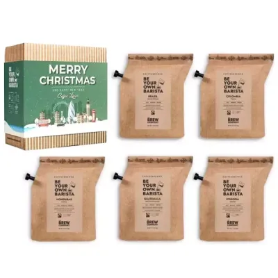 THE BREW COMPANY DÁRKOVÉ BALENÍ KÁVY  - VÁNOCE 5 KS Dárkový kávový set, , velikost UNI