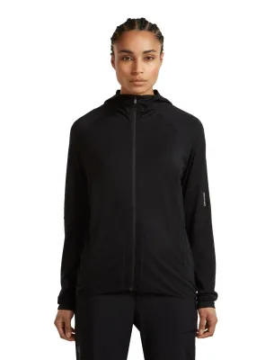 Dámská merino mikina ICEBREAKER Wmns 150 MerinoFine Ace LS Zip Hoodie, Black velikost: S