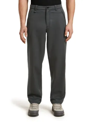 Pánské merino kalhoty ICEBREAKER Mens Merino & Cotton Twill Wander Pants, Obsidian/Black velikost: 30