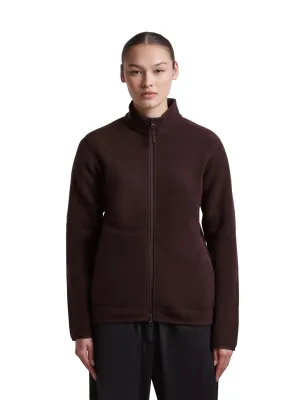 Dámská merino mikina ICEBREAKER Wmns Merino 800 RF Class Pile LS Zip, Bittersweet velikost: XS