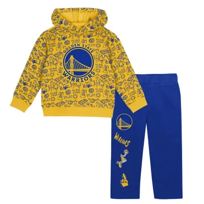 Dětská mikina Golden State Warriors NBA Kleinkinder Give & Go Hoodie Sweatpants Set Velikost: 4 roky