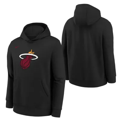 Dětská mikina Miami Heat NBA Fleece Essential Hoodie Černá (YOUTH) Velikost: Dětské XL (170 – 176)