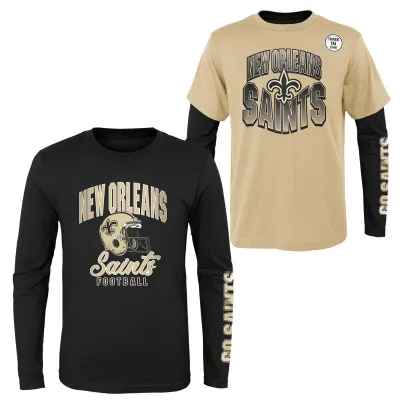 Dětské tričko New Orleans Saints NFL Game Day 3-in-1 Combo Shirt (YOUTH) Velikost: Dětské M (136 – 152)